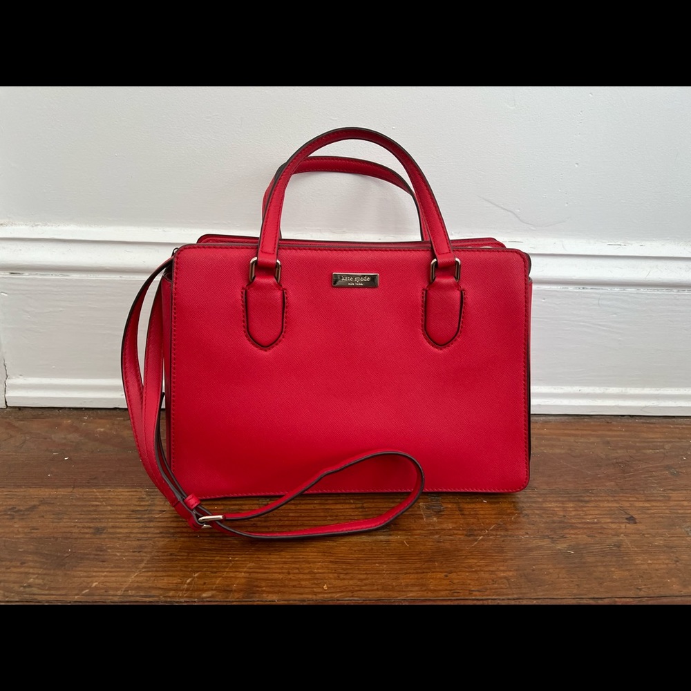 Laurel Way Reese Satchel- Kate Spade (red)